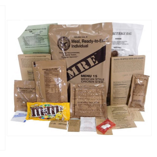 Military MRE Menu A/B 12 PK Meal 2025 Inspection Date